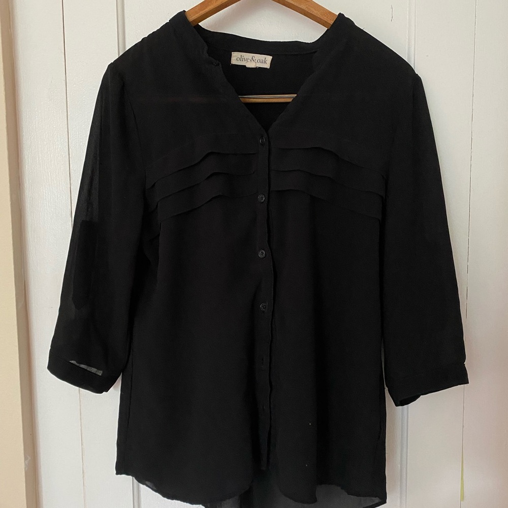 Olive and Oak Sheer Blouse